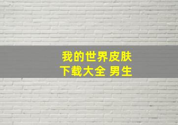 我的世界皮肤下载大全 男生